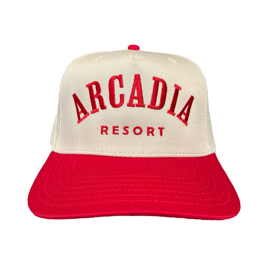 Red Arcadia Bridge Logo Hat